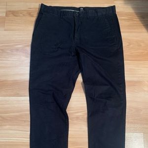 Men’s black chinos
